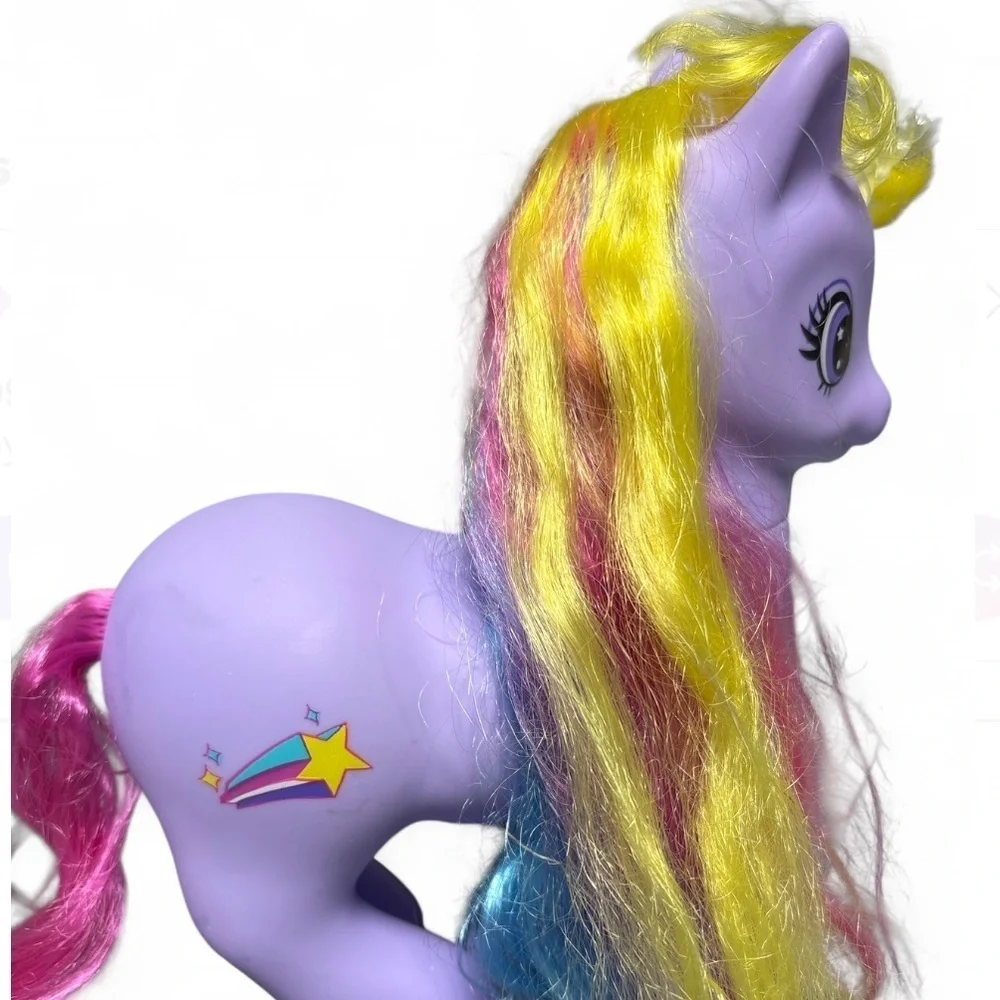 My Little Pony Jumbo 9.5 Gi-Go Fakie Purple Rainbow Unicorn Glowing Horn & Sound